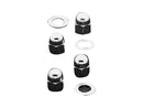 Rocker Shaft End Cap & Nut Kit Chrome