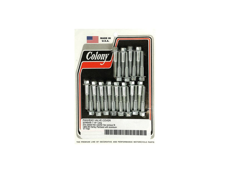 Rockerbox Cover Screw Kit For Panhead Chrome For 48-65 Panhead