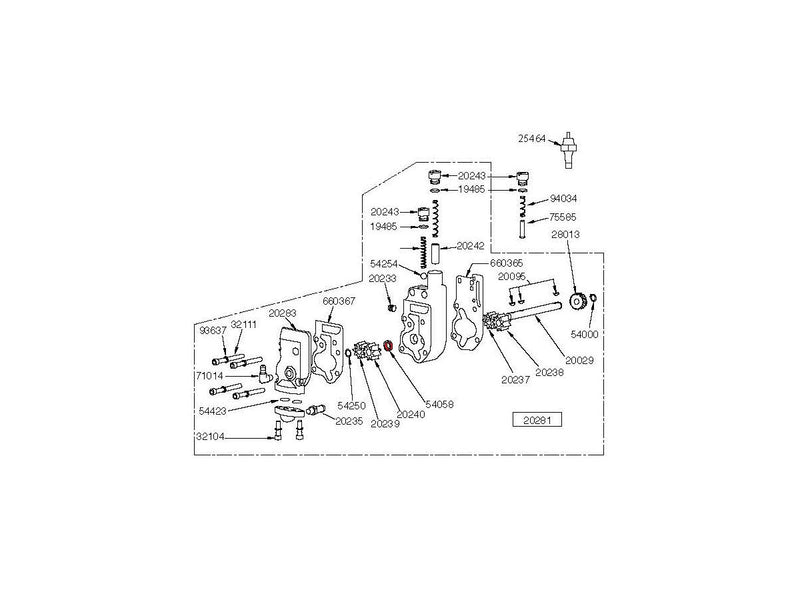 O/Seal-O/Pump For 58-76 Sportster