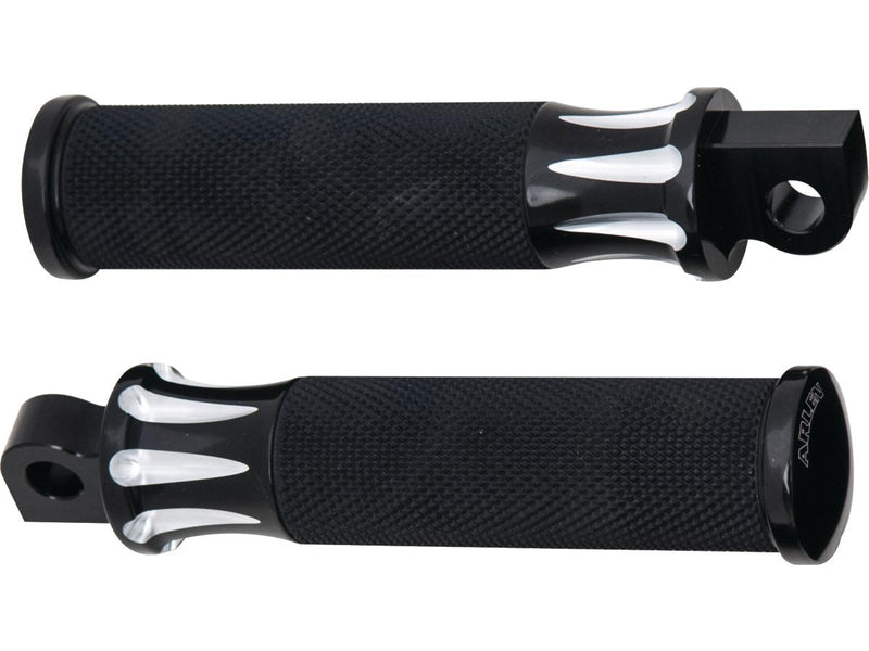 Deep Cut Fusion Footpeg Black Anodized