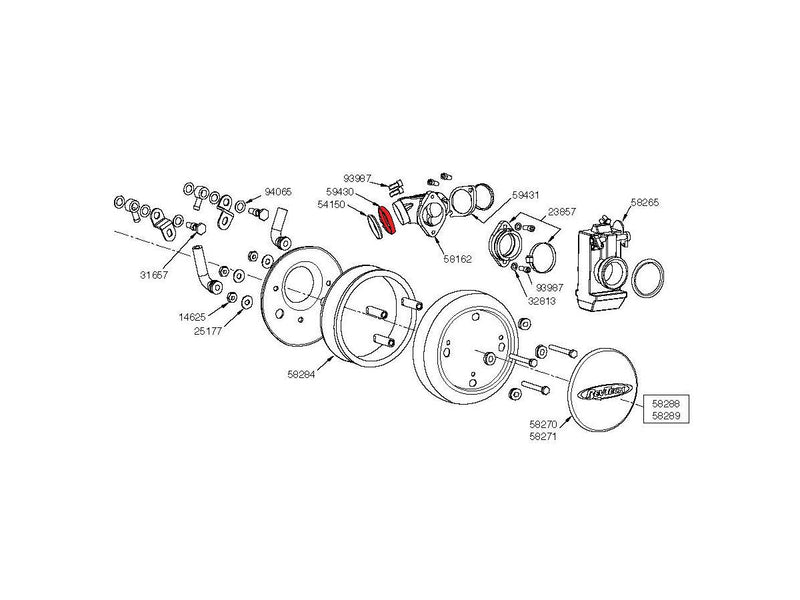 Rear Intake Manifold Flange For Evo Big Twin Models For 00-19 RevTech Engine