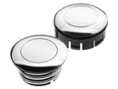 Screw In Pop-Up Gas Cap Set Vented With One Dummy Cap Chrome