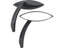 Elliptical Billet Mirror Black