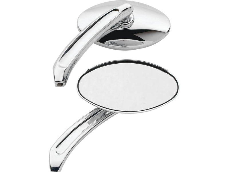 Oval Billet Mirror Chrome