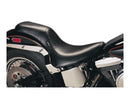 Silhouette 2 Up Smooth Seat 139.7mm Wide Passenger Area Black Vinyl For 00-17 Softail