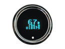 Round Mini Speedo/Tacho Combo Instrument 255mph Black / Chrome - 52.3875mm