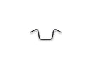 Ape Hanger Handlebar With Recess Black Powder Coated - 1 x 12 Inch