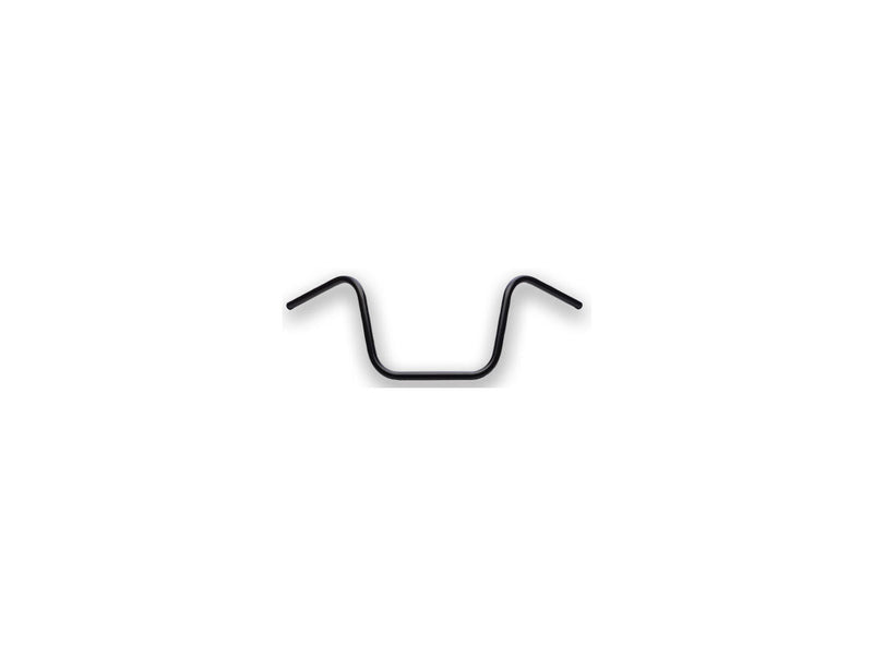 Ape Hanger Handlebar With Recess Black Powder Coated - 1 x 12 Inch