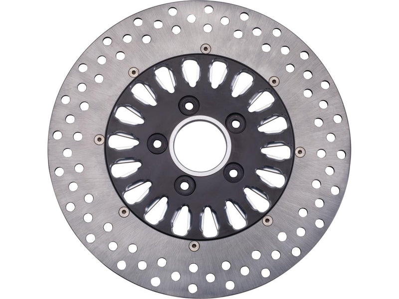 Nitro-18 2-Piece Front Brake Rotor Black Stainless Steel - 11.8 Inch