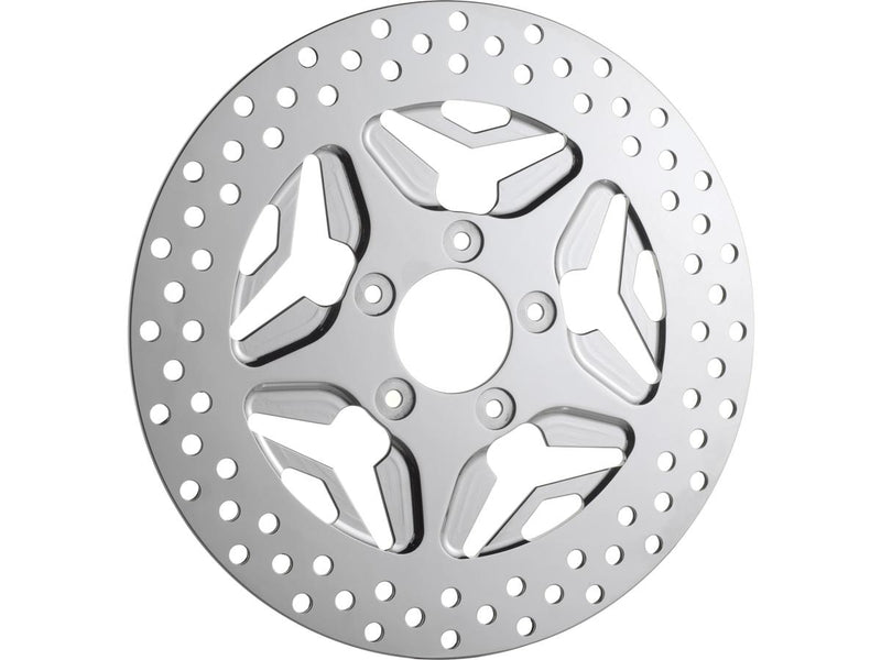 Speed Star Rear Brake Rotor Chrome - 11.8 Inch