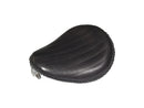 Bad Ass Vertical Solo Seat Black Leather - 13 Inch
