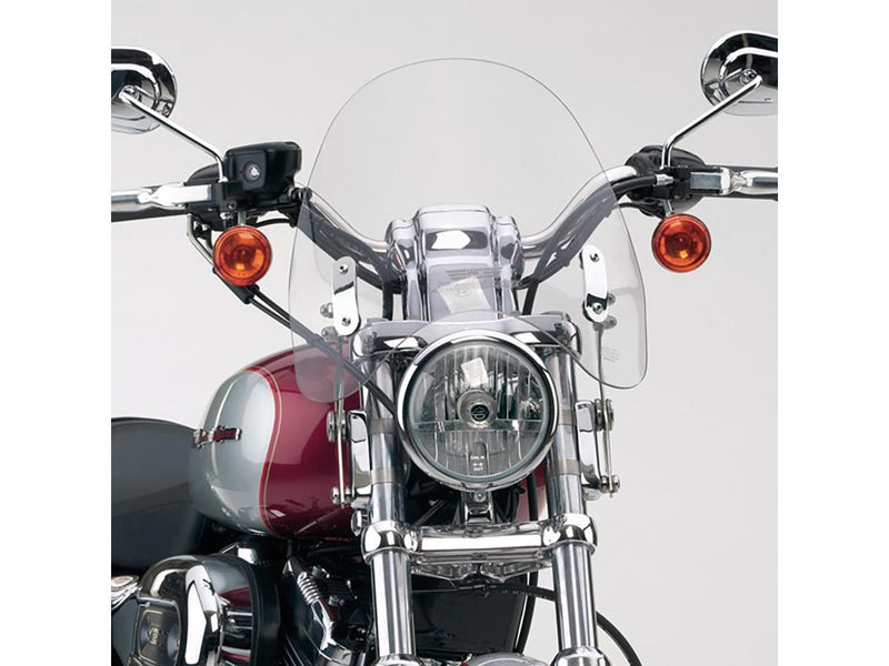 SwitchBlade Deflector Quick Release Windshield Clear For 88-20 Sportster - 14.5 x 13.5 Inch