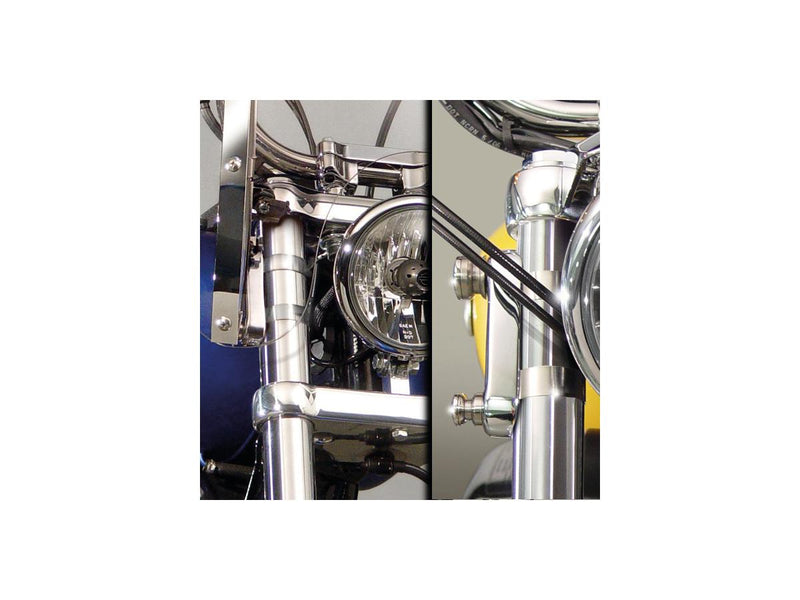 Hardware Kit For FX Wide Glide Windshield Mount Kit Chrome