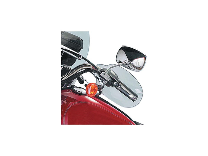 Handlebar Mount Wind Deflectors Light Smoke For 89-13 Softail