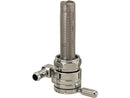Fuel Valve Forward Facing Outlet Chrome - 22mm
