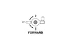 Fuel Valve Forward Facing Outlet Chrome - 22mm
