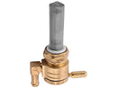 Fuel Valve Down Facing Outlet Brass Polished - 22mm