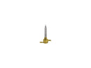 NPT Fuel Valve Straight Outlet Brass Polished - 3/8 Inch