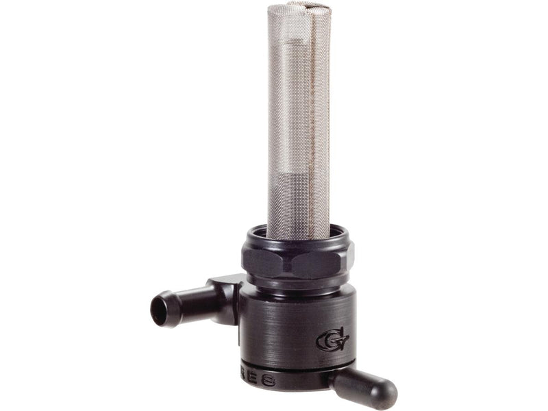 Fuel Valve Forward Facing Outlet Black - 22mm