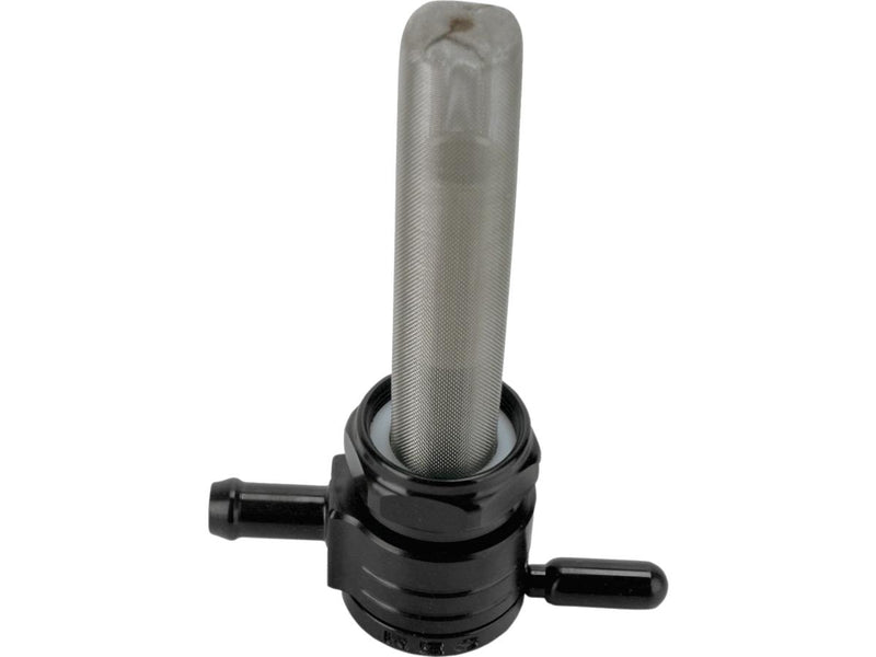 Fuel Valve Straight Facing Outlet Black - 22mm