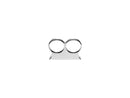 Mini Tacho / Speedo Dual Gauge Top Clamp Bracket Chrome - 48mm