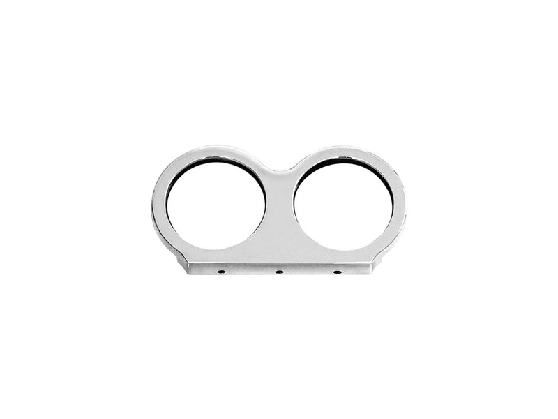 OEM Tacho / Speedo Dual Gauge Top Clamp Bracket Chrome - 2 Inch