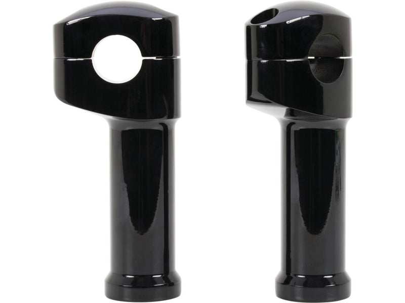 Two Piece Custom Riser Kit Black Powder Coated - 5 Inch