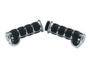 Premium ISO Grips 1 Inch With Throttle Assist Lever Chrome For 81-84 FL Shovel