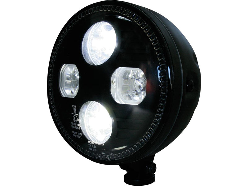 Atlanta Headlight Black Powder Coated LED - 5-3/4 Inch