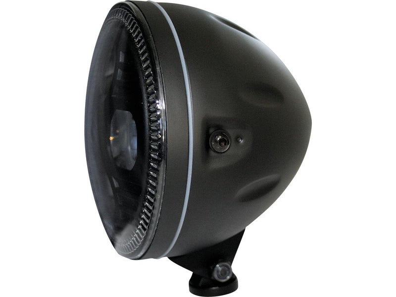 Atlanta Headlight Black Powder Coated LED - 5-3/4 Inch