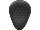 Eliminator Diamond Solo Seat Black Vinyl - 13 Inch