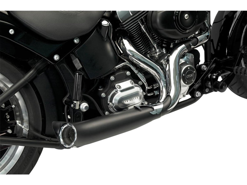 Phantom II Exhaust Black For 12-17 Dyna