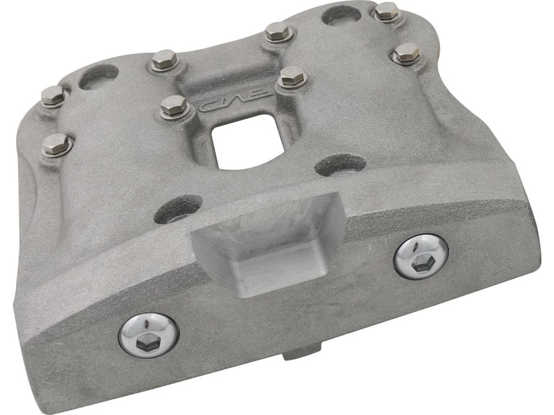 WTF Iron Rocker Box Cover Grey Raw For 86-03 Sportster