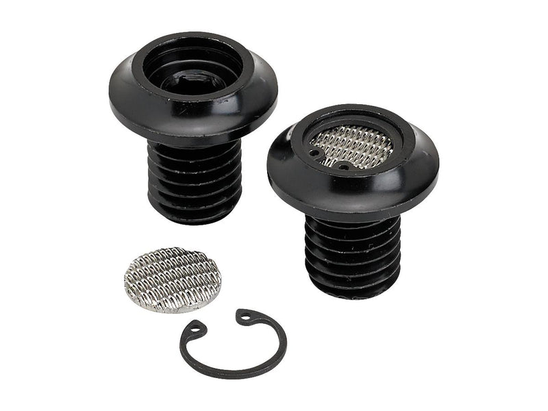 Radius Breather Bolts Black - 1/2"-13