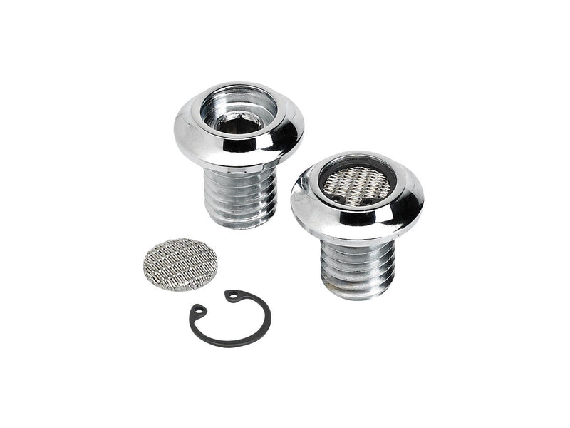 Radius Breather Bolts Chrome - 1/2"-13