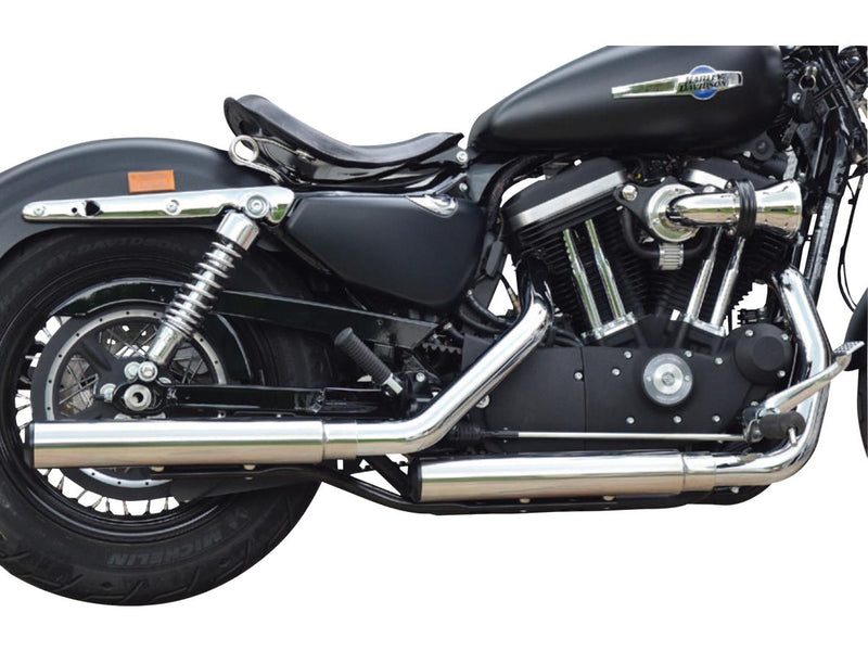 Gun Smooth Slip On Mufflers Donut End Cap Polished Polished For 14-16 Sportster