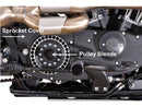Sportster Drilled Pulley Cover - 28 Teeth