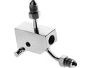 Softail Brake Line Tee Adapter Chrome