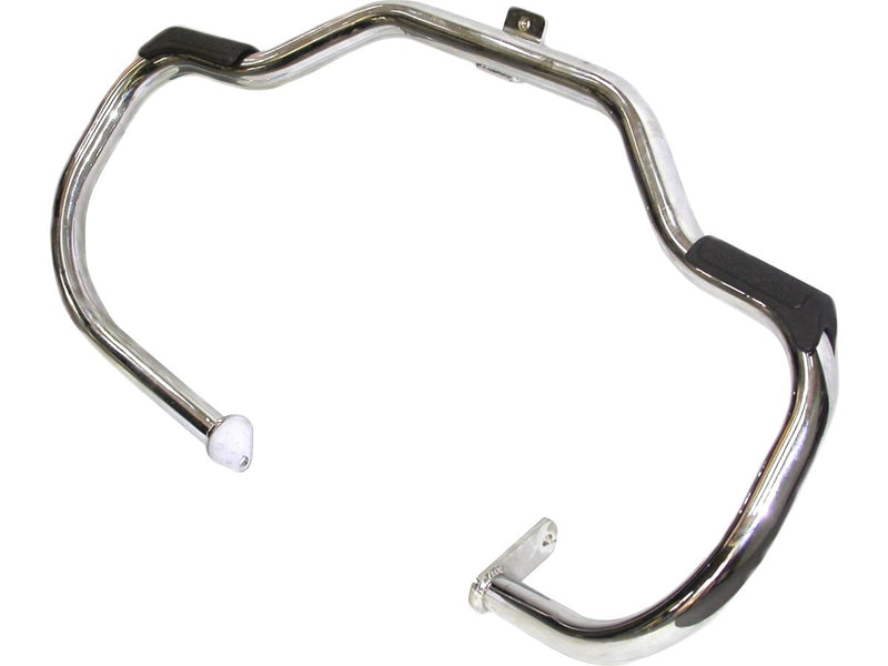 Front Engine Guard Chrome With Footrest 97-08 Flht Except Fltr Models