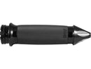 Custom Contour Spike Grips Black Anodized Throttle Cables - 1 Inch