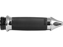 Custom Contour Spike Grips Chrome Throttle By Wire - 1 Inch