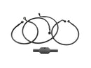 Ebony 2 Brake Line Kit Black Vinyl For 06 FXD35