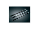 Hex Grooved Billet Antenna Aluminium Black Cut