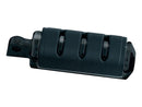 Trident Large ISO-Pegs With Male Mount Adapters Gloss Black