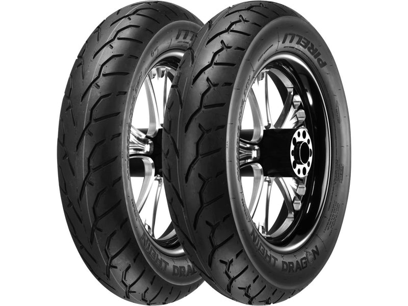 Night Dragon Front Tyre Black Wall - 130/90 B-16 67H TL