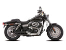 Double Groove 2 In 2 Slip-On Mufflers Satin Black For 14-16 FXDF
