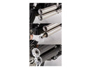 Double Groove 2 In 2 Slip-On Mufflers Satin Black For 07 FXSTD