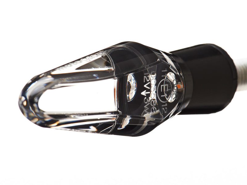 Mo.Blaze ice LED Turn Signal Black Anodized Clear LED