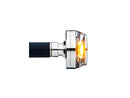 Mo.Blaze Disc LED Bar End Turn Signal Right Side Aluminium Polished Clear LED