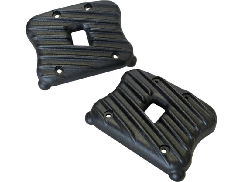 Rocker Cover XL 04-19 Ribbed Black Cut